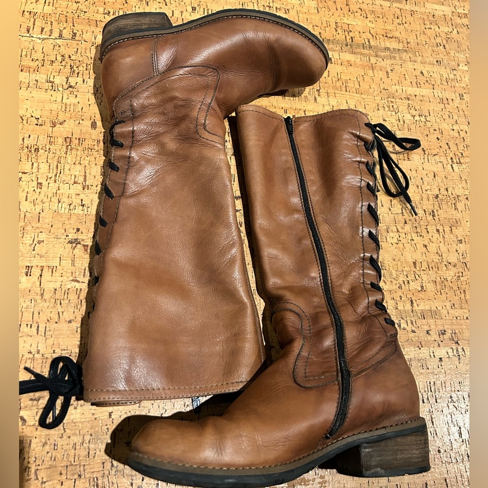 Wolky Brown Lace Up Boots